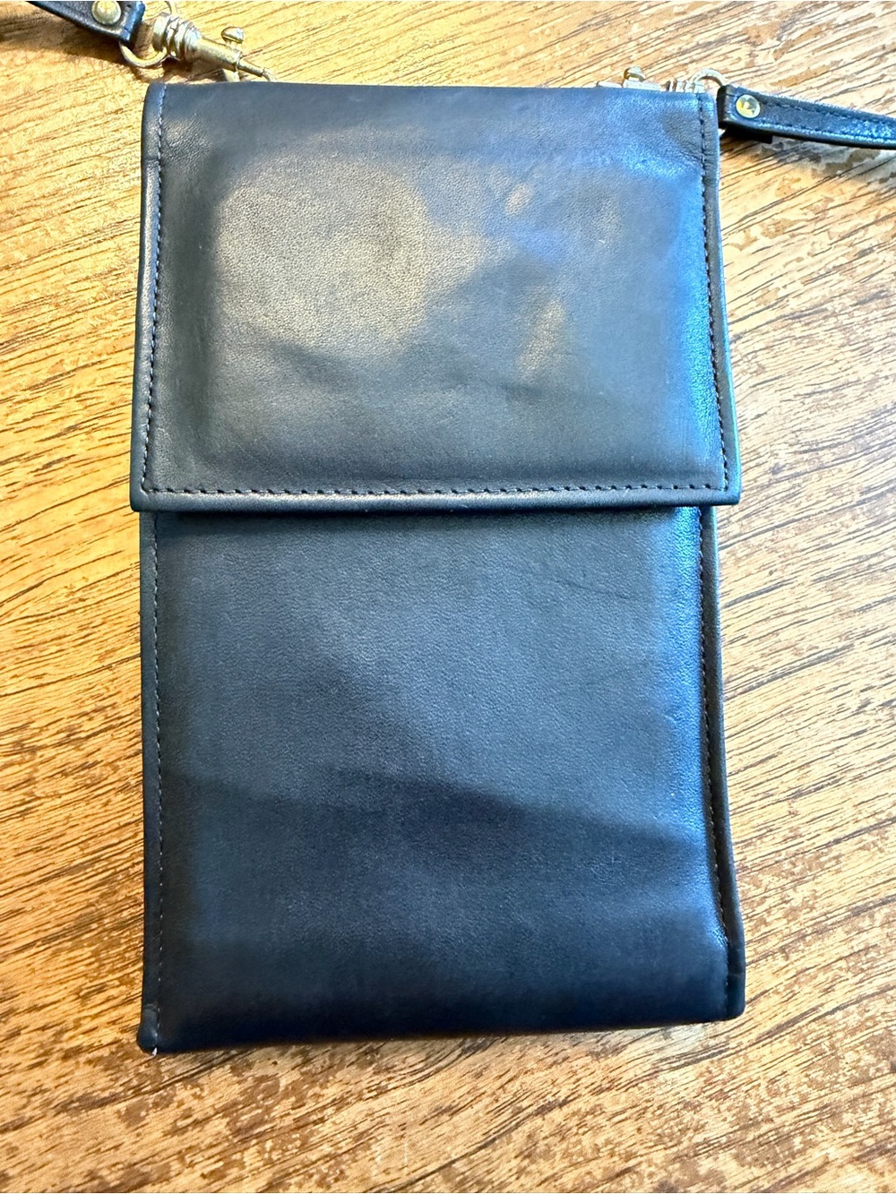 Rolfs Black Leather MACRO BAG wallet - Picture 2 of 10
